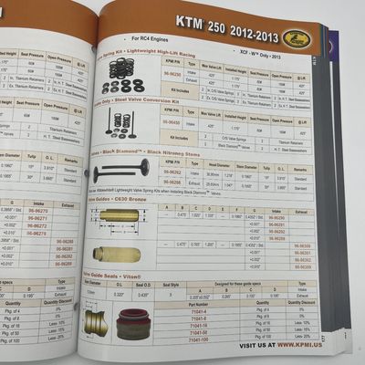 A4 Size Product Catalog Printing High Perfromance KPMI Stitch Perfect bind