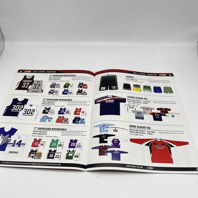 A4 A5 A6 Custom Catalog Printing UV Coating Saddle Stitching Perfect Bind