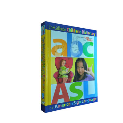 Dictionary of American Sign Language Gloss Laminated Hardcover Dictionary with 4c/4c Matte Art Paper Pages