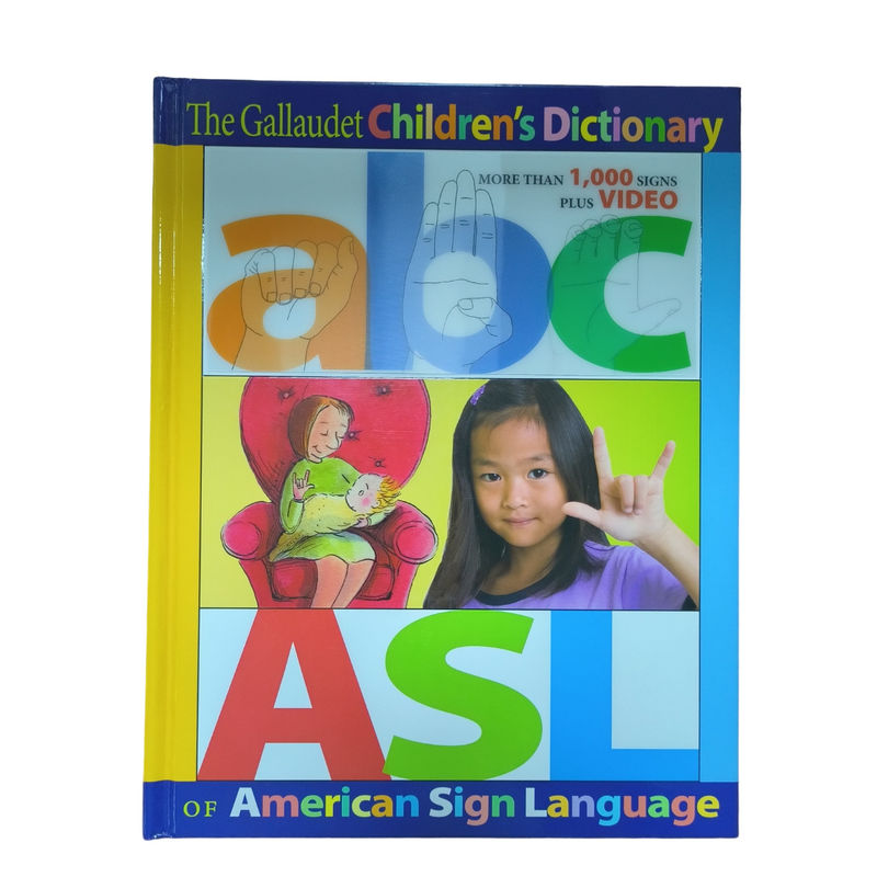 Dictionary of American Sign Language Gloss Laminated Hardcover Dictionary with 4c/4c Matte Art Paper Pages